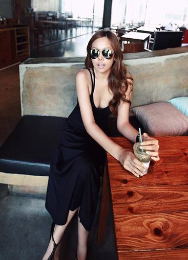 Maxi Dress สายไขว้หลัง รหัส M0166