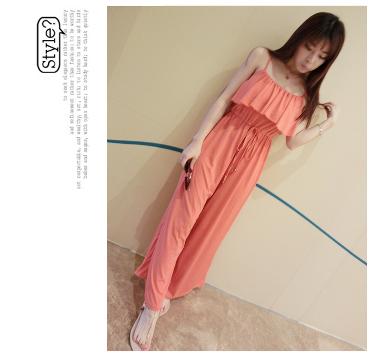 จั๊มสูทยาวสีส้ม แบบใหม่ล่าสุด รหัส M00018